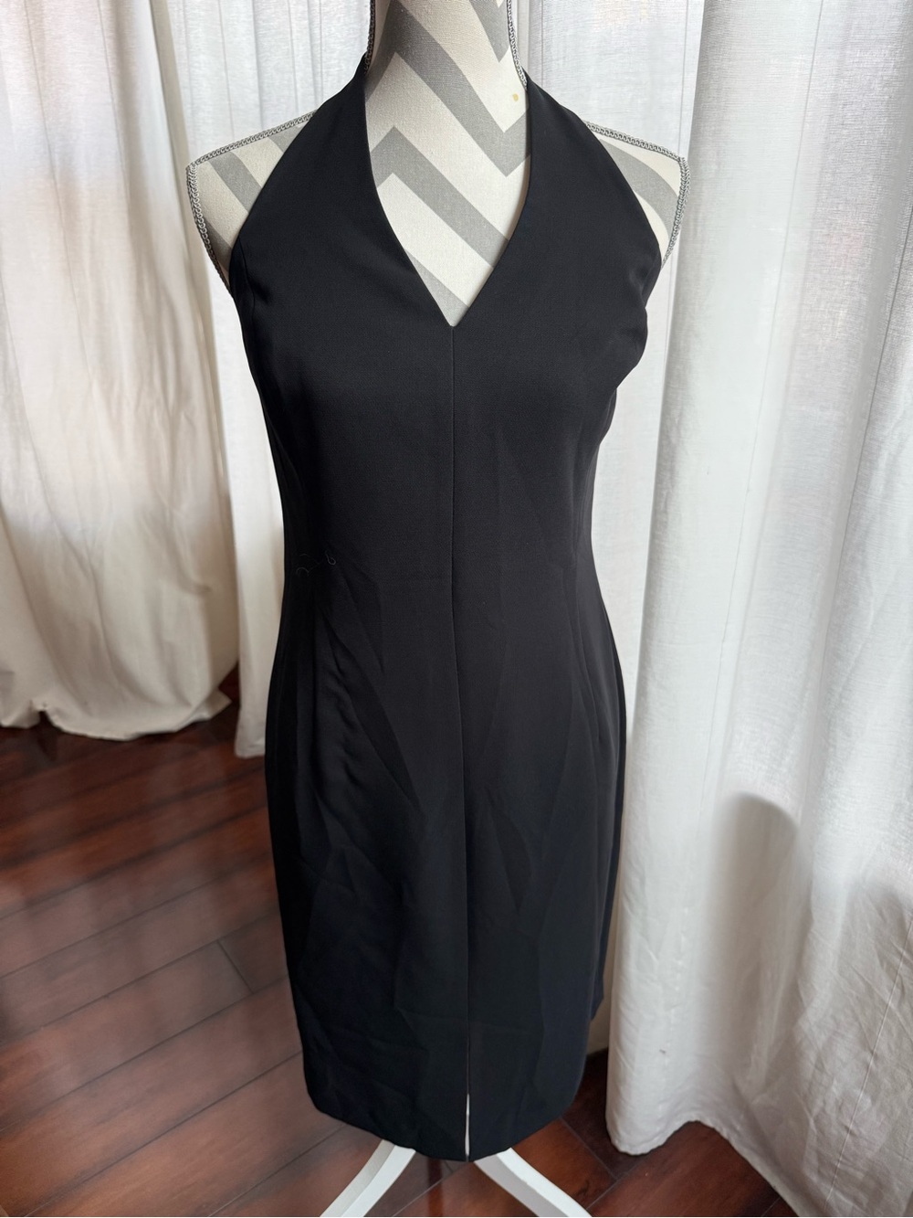 Liz Claiborne Dresses Classic Black Halter Sheath Dress